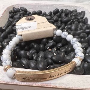 “Love and Be Loved” Beaded Bracelet